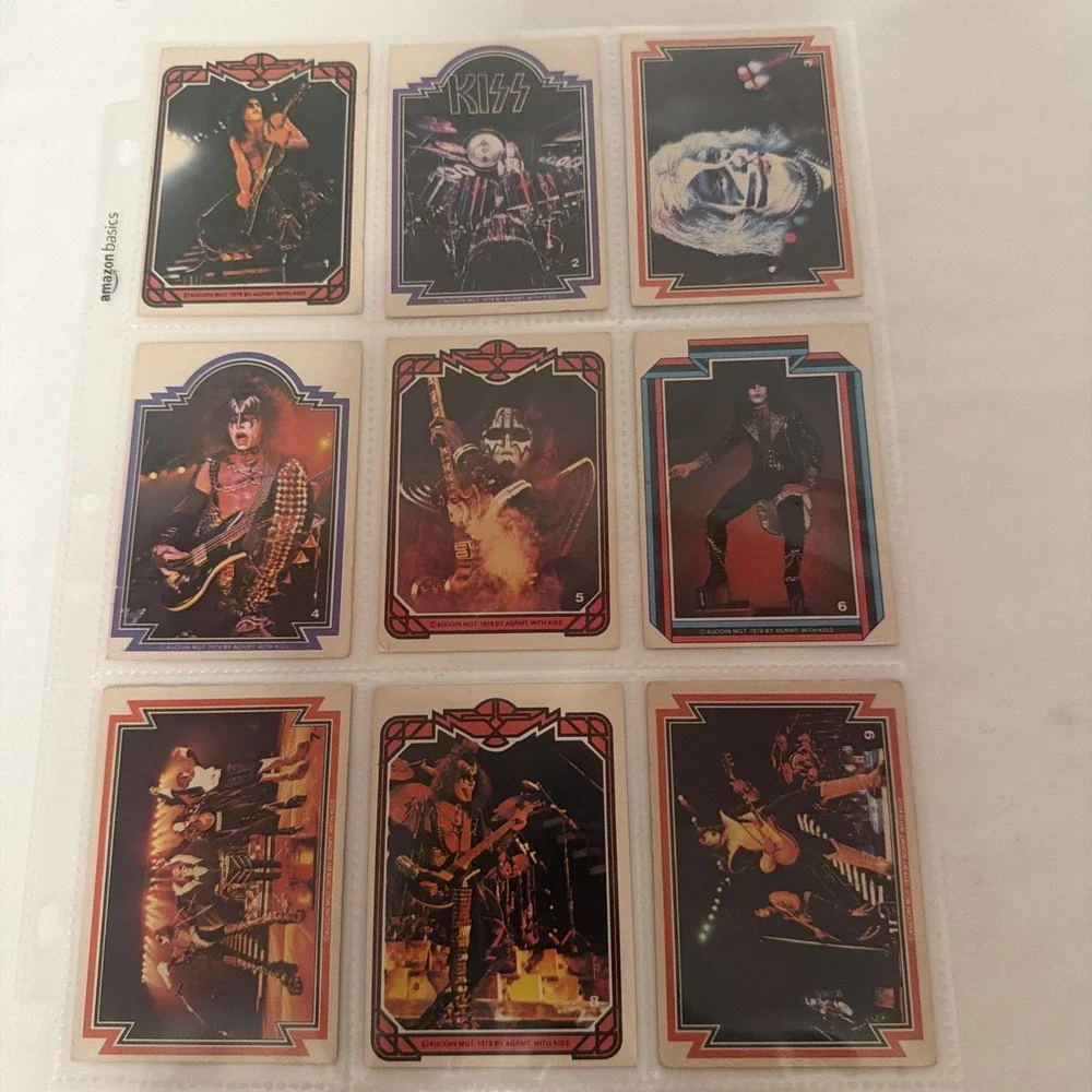 KISS 1978 Donruss Complete Series 1 Card Set 1-66 Gene Simmons Peter Criss